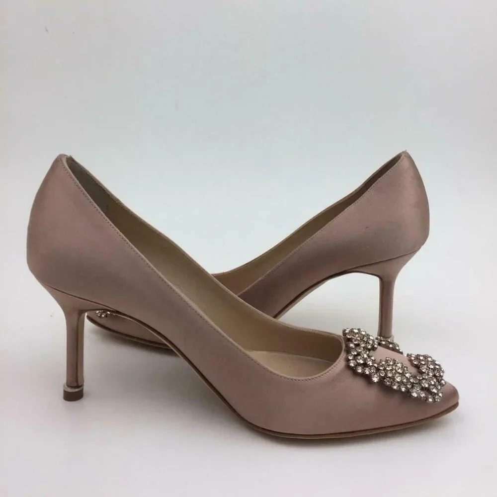 MANOLO BLAHNIK Hangisi Pump sz 6.5 - Picture 11 of 13